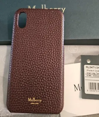 MULBERRY Apple IPhone X Leather Clip Case In OxBlood  • £39.99