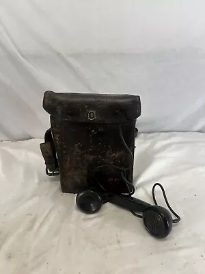 WW2 US Army Signal Corps Military Field Phone EE-8-A Telephone • $99