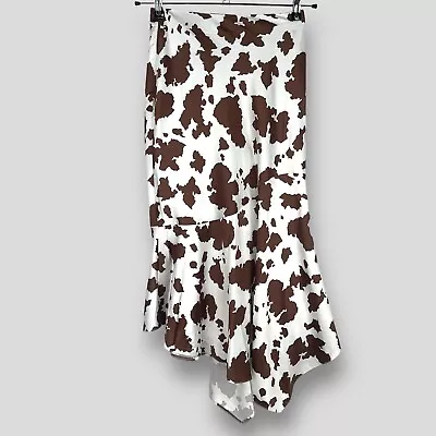 HOUSE OF STARS Womens Skirt Cow Print Western SIZE UK-8 EU-36 • £9.95