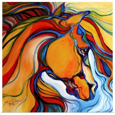 Southwest Abstract Horse Poster Art Print Horse Home Decor • $34.99