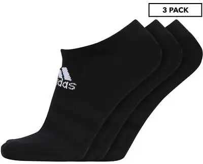 Adidas Unisex Light Low-Cut Socks 3-Pack - Black • $49