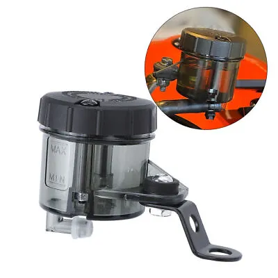 Motorcycle Front Clutch Brake Master Cylinder Fluid Reservoir Tank Oil Cup Black • $11.88