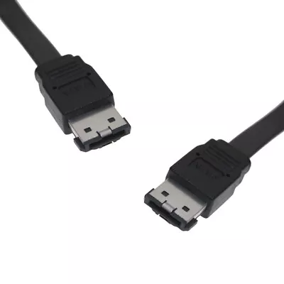 8Ware ESATA Male 0.5m Cable Connector/Extension Adapter For SATA I & II Black • $23