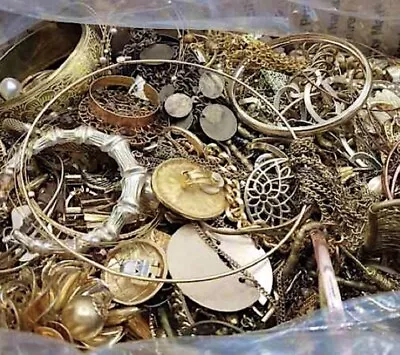 3LB ESTATE Mixed JEWELRY LOT | UNSEARCHED - Vintage/ Antique/Mod Mix Wear/Sell • $95