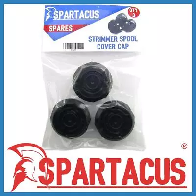 Pack Of 3 Spartacus SP356 Garden Strimmer Spool Cover Cap Fits Qualcast Models • £12.49