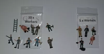 HO / OO Gauge Working People (Workers) In 5's Or 10's - MULTI-LISTING • £1.65