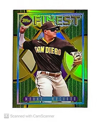 2022 Topps Finest Flashbacks Gold Refractor /50 Manny Machado #76 • $29.99