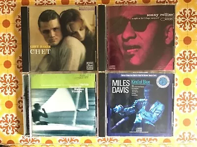 Chet Baker Chet Herbie Hancock Sonny Rollins Miles Davis 4 CD Lot MOFI Cleaned  • $16