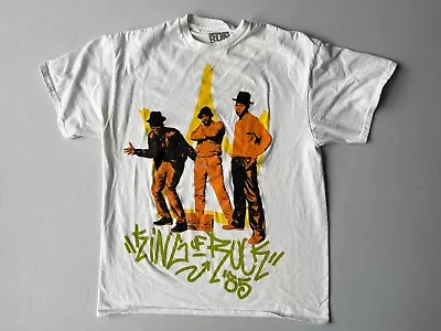 Run DMC King Of Rock Size M / L T Shirt GUC White Short Sleeve Big Graphic • $12.95