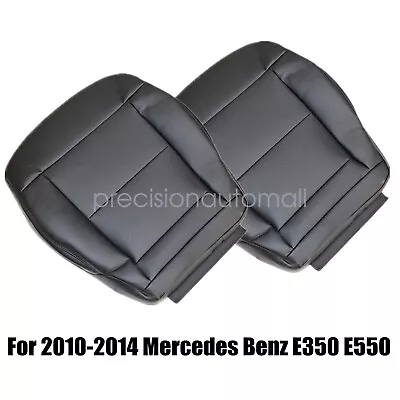 For Mercedes Benz E350 E550 2010-14 Driver & Passenger Leather Seat Cover Black • $65.19