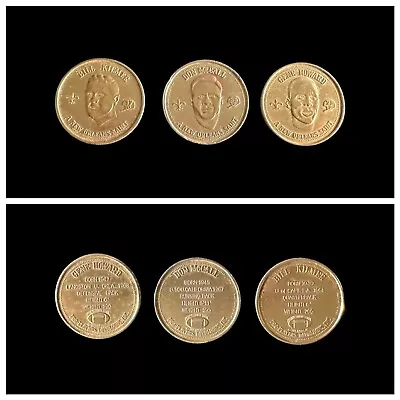 Lot- Bill Kilmer Don McCall Gene Howard Mardi Gras Doubloons Orleans Saints • $15.29