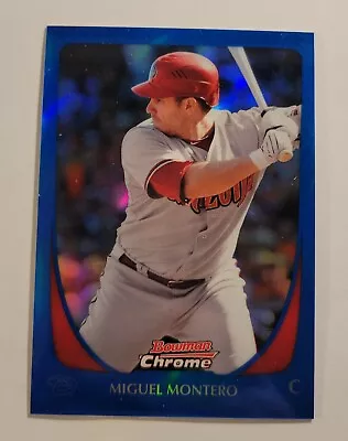 Miguel Montero 2011 Bowman Chrome Blue Refractor  #4 SP 11/150  Arizona... • $2.25