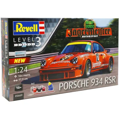 Revell Porsche 934 RSR Jägermeister Motorsport Racing Car Model Kit Scale 1:24 • £29.90