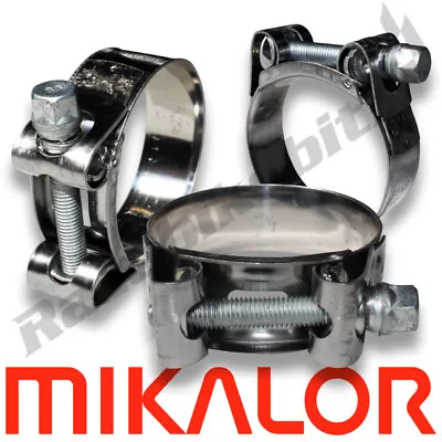 Mikalor Exhaust Clips W2 Stainless Steel Hose Clamps Supra T Bolt Marine • £0.99