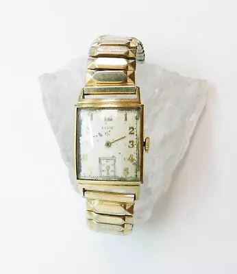 Vintage Elgin 557 10K Gold Fill 15 Jewels Men's Watch For Repair • $9.99