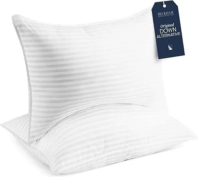 Beckham Hotel Collection Bed Pillows Standard / Queen Size Set Of 2 • $39.99