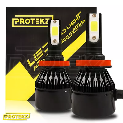 Protekz H11 H8 H9 LED Headlight Kit Bulbs Cooling Fan Waterproof CREE Chips • $33.91