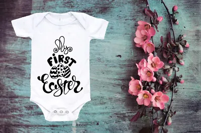My First Easter Baby Vest Cute Baby Vest Baby Easter Romper  Easter Toddler 21 • £7.99
