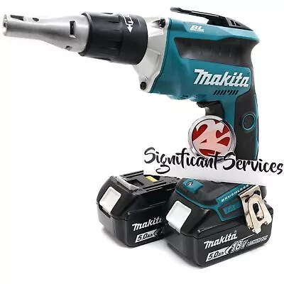 Makita XSF03Z LXT Brushless Drywall Screwdriver Push Drive Gun 5.0 Ah Batteries • $219.99