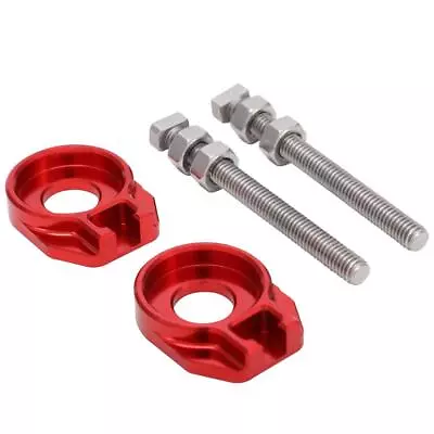 Motorcycle 12mm Chain Adjuster Tensioner CNC Universal For CRF50F XR50R XR Red • $15.99