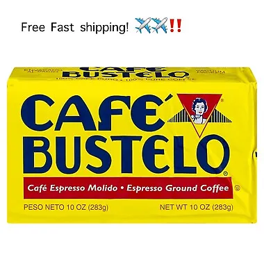 Café Bustelo Espresso Style Dark Roast Ground Coffee Vacuum Packed 10 Oz 06/2025 • $13.40