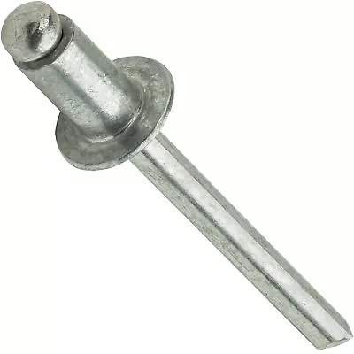 Aluminum Pop Rivets 1/8  X 1/16  Dome Head Blind 4-1 Gap .020 -.062 Qty 100 • $9.43