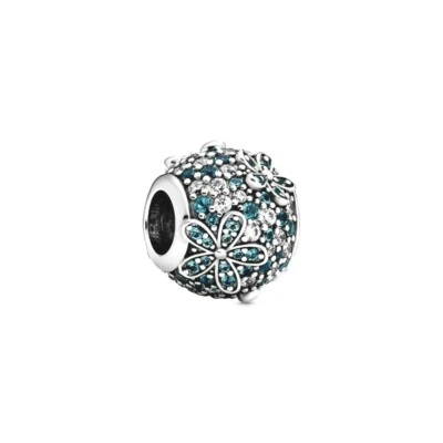 $54.99 • Buy PANDORA Charm Sterling Silver ALE S925 PAVE GREEN DAISY FLOWER 798797C01 Cc