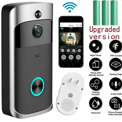 $54.99 • Buy 1080P Wireless Doorbell WiFi Video Smart Talk Door Ring Security HD Camera Bell