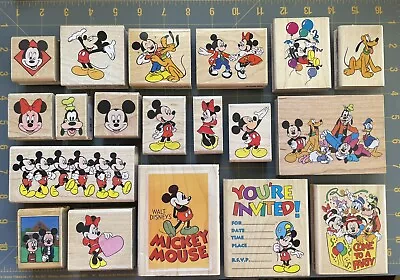 Disney Mickey Mouse & Friends Everyday Fall Holiday Mix Rubber Stamps -you Pick • $8.99