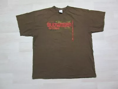 Vintage Budweiser T Shirt (L) Outdoors Graphic Fishing Hunting Beer Alcohol • $18.98