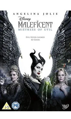 Maleficent Mistress Of Evil (DVD) (Disney Maleficent 2) Brand New Sealed • £2.99
