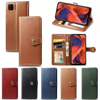 $10.64 • Buy For OPPO A57 A83 A1 F15 A91 A9 F11 F9 F17 Pro A15 A31 Flip Leather Wallet Case 