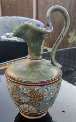 £12 • Buy Royal Doulton Lambeth Slaters Patent-Tapestry-Handled Ewer Jug Pitcher