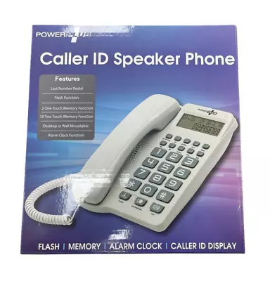 Powerplus Caller ID Speaker Corded Phone- White • £21.56