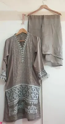 Pakistani 3ps Suit Agha Noor Kurta Shalwar Kameez NEW M Eid Sana Safinaz Khaadi  • £22.99