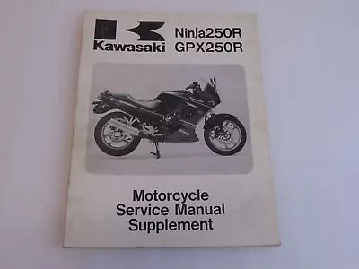 Kawasaki NINJA 250R GPX250 FACTORY OEM SERVICE REPAIR MANUAL 99924-1109-51 • $30