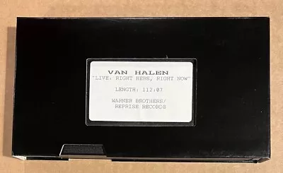 Van Halen - Live: Right Here Right Now RARE Promo Screening Copy VHS Video • $30