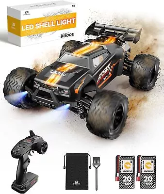 DEERC 9000E 1:14 Scale Remote Control Car 4WD 25 MPH With LED Light + 2 Battery • £47.49