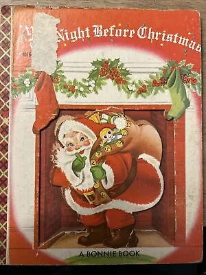 ‘Twas The Night Before Christmas 1954 A Bonnie Book - Vintage - Good Condition! • $22