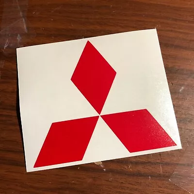 Mitsubishi Die Cut Decal | Emblem Logo Center Cap Stickers Evo Lancer • $1.44