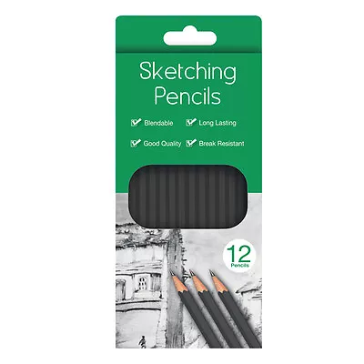 Water Colour Charcoal Sketching Pencils Drawing Set Of School HB Artist Colour • £3.25