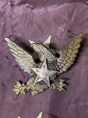 Ultra Rare Civil War Confederate Texas Star With Eagle Badge Insignia • $43.50