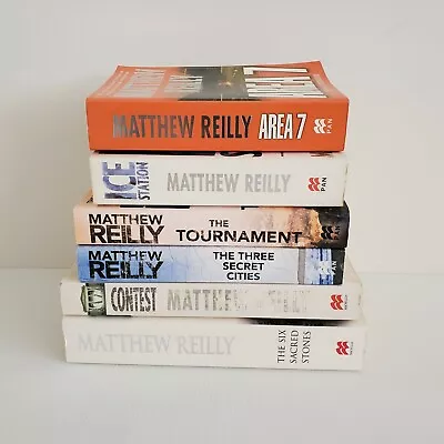 6x Matthew Reilly Books Bulk Bundle Contest/Ice Station/Area 7/Tournament/3 Secr • $15