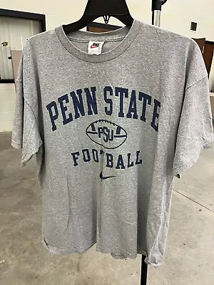 Vintage Nike Made In USA Penn State FOOTBALL Tshirt Nike Team XL • $40