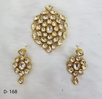 Bollywood Rare Bridal Pendant Royal Jewelry Set Arabic Women Wedding Ramdan C • $62.30