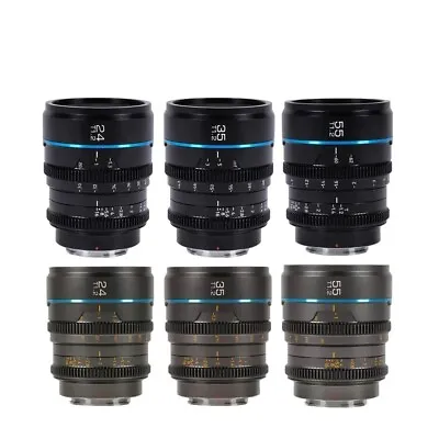 SIRUI Night Walker 24mm 35mm 55mm T1.2 S35 Cine Lens Large Aperture Camera Lens  • £264