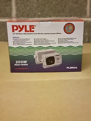 PYLE 3.5  200W 3-WAY WEATHER PROOF 200w Marine Waterproof Box Speakers System  • £19.99