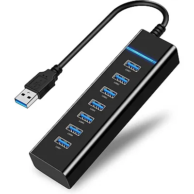 7 Ports Hub USB 3.0 High Speed Multiple Adapter Extension Cable PC Laptop • $11.09