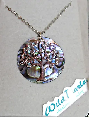 Tree Of Life Necklace Abalone Shell & Silver Tree W/ Gift Box  NWT • $69.95