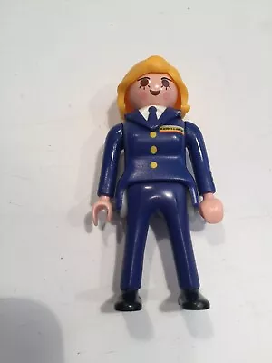 Playmobil 3185 Women's Pilot Character 30141810 Piece Airplane & Crew #A13 • £12.36